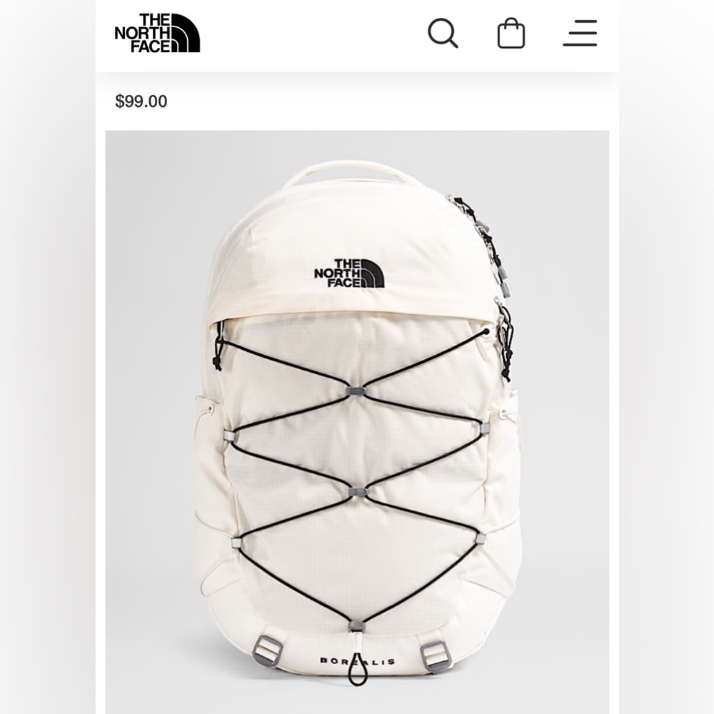 The North Face White Backpack
